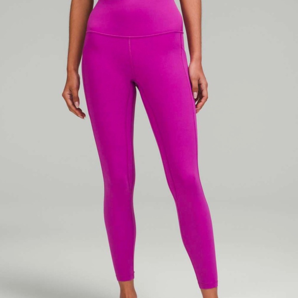 lululemon align high rise leggings with pockets in vivid plum size 0